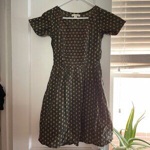 Mata Traders Paper Doll Dress - Black/Gold | Size Small